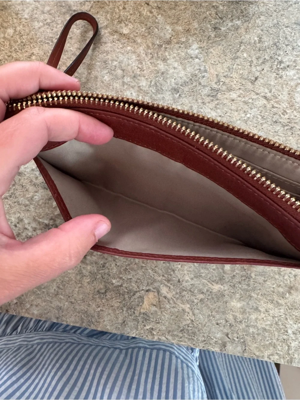 COACH Leather Wristlet